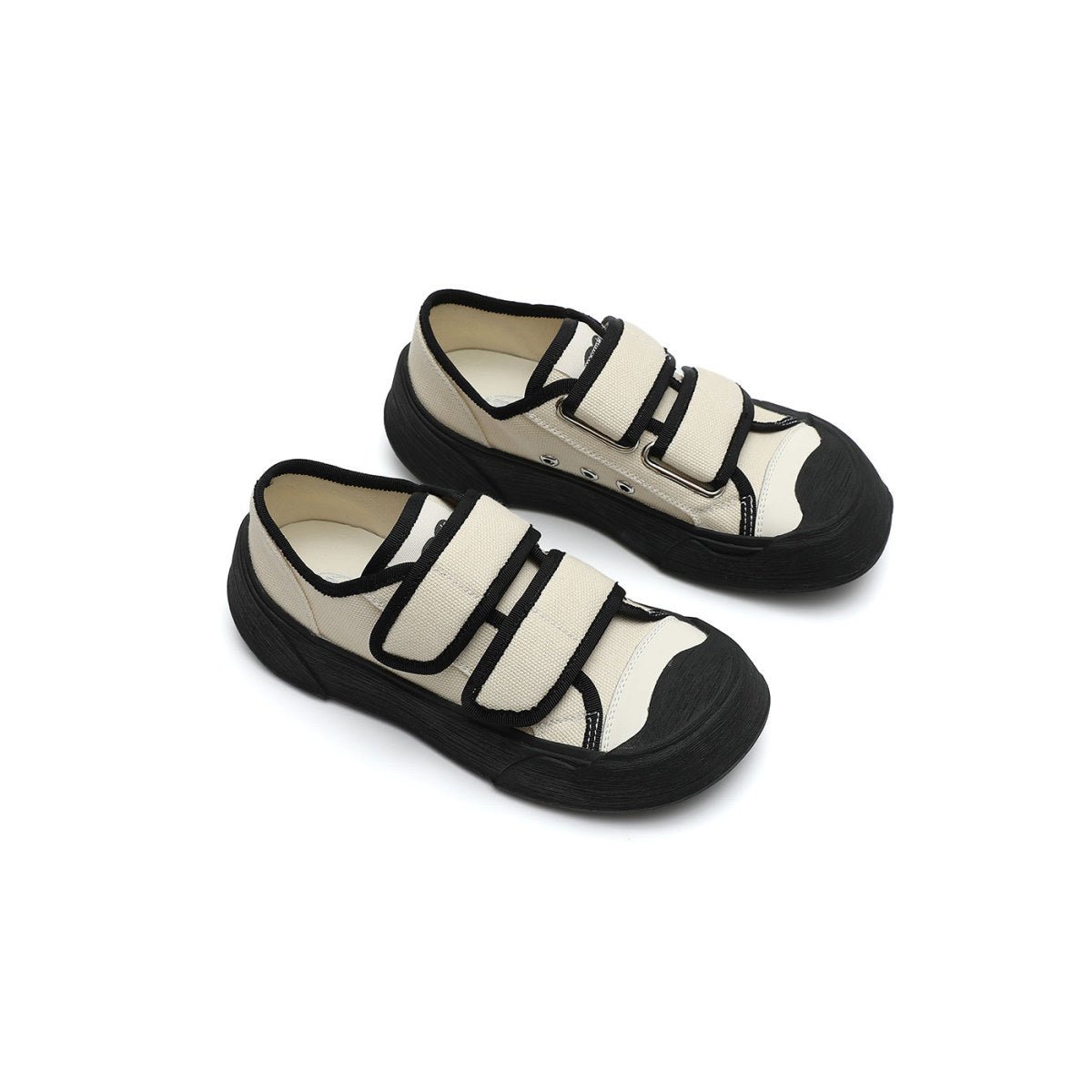 Women's Platform Canvas Velcro Sneakers