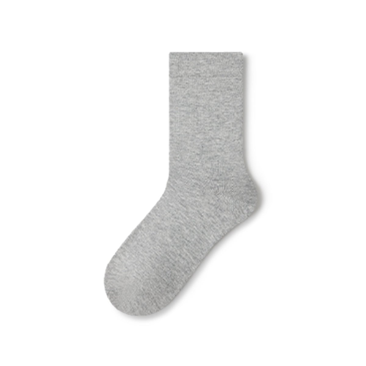 Women's Pure Cotton Mid - Calf Socks – 5 - Pair Solid Color All - Season Set