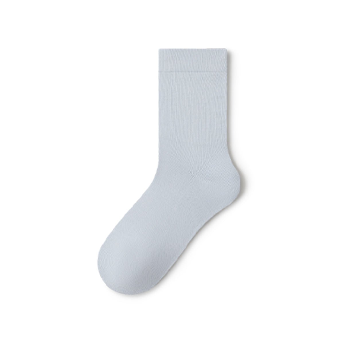 Women's Pure Cotton Mid - Calf Socks – 5 - Pair Solid Color All - Season Set