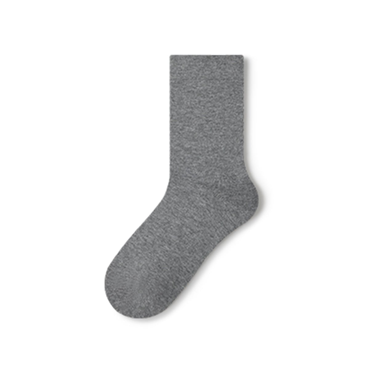 Women's Pure Cotton Mid - Calf Socks – 5 - Pair Solid Color All - Season Set