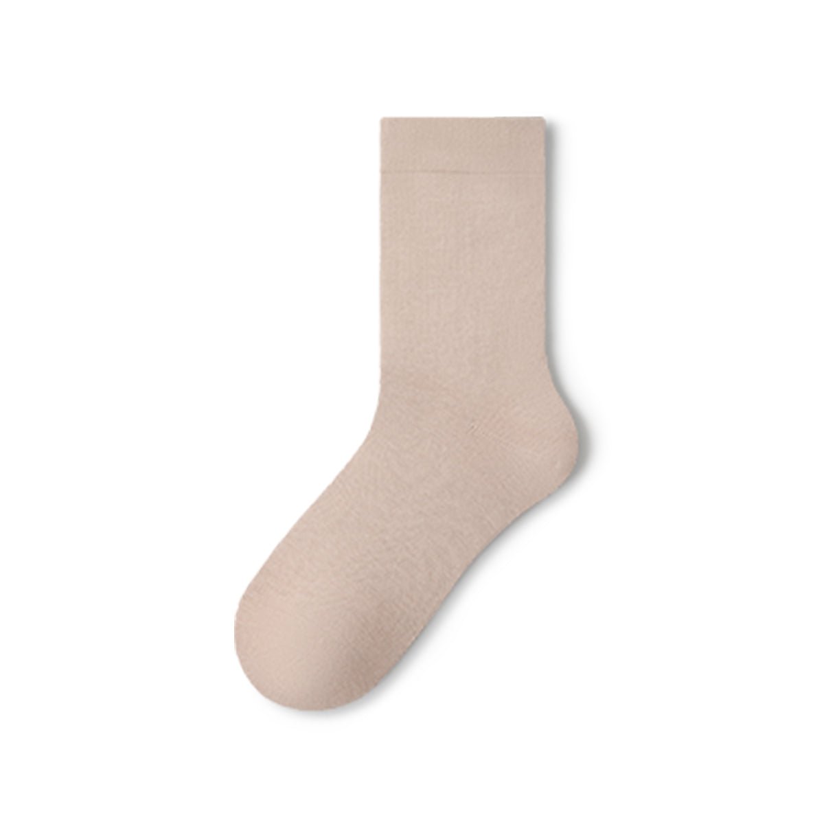 Women's Pure Cotton Mid - Calf Socks – 5 - Pair Solid Color All - Season Set