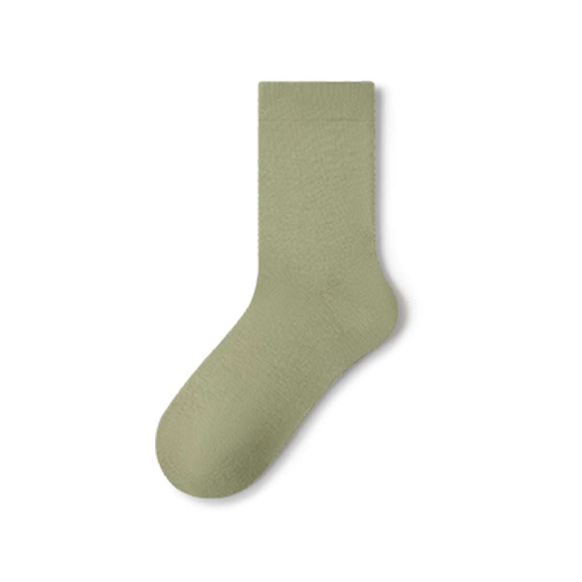 Women's Pure Cotton Mid - Calf Socks – 5 - Pair Solid Color All - Season Set