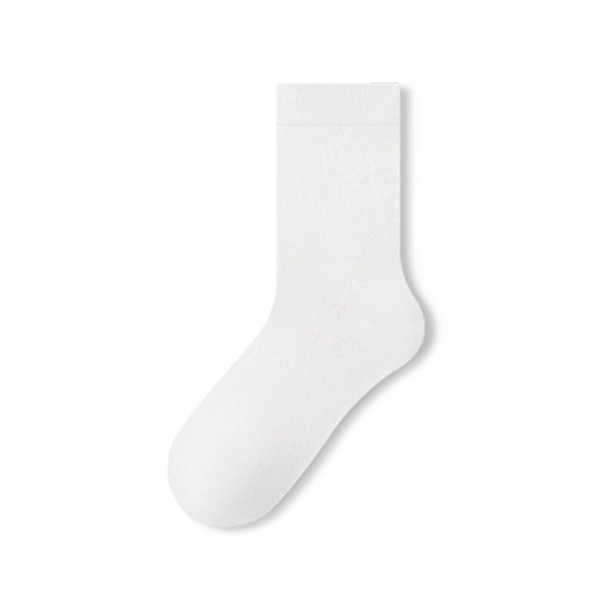 Women's Pure Cotton Mid - Calf Socks – 5 - Pair Solid Color All - Season Set