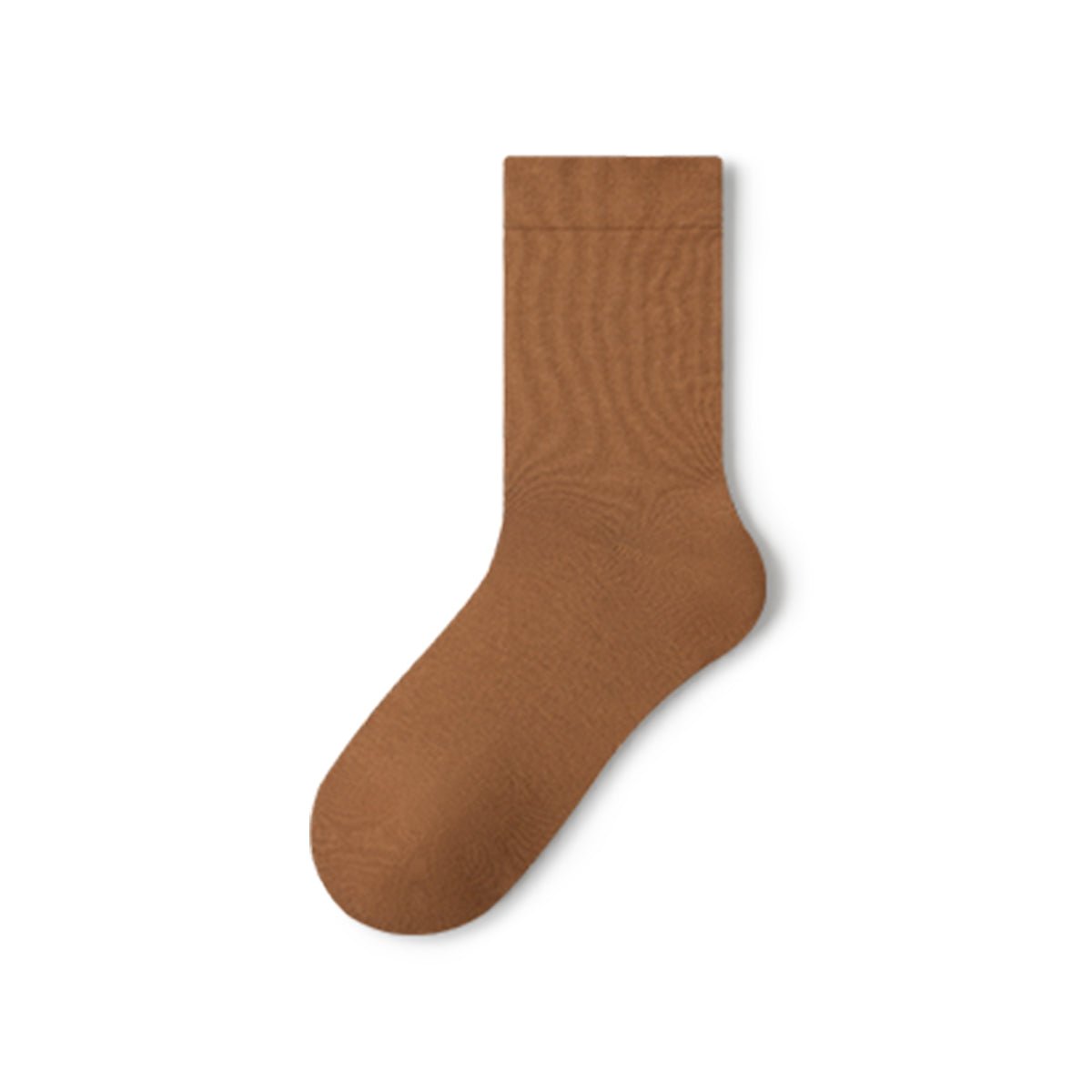 Women's Pure Cotton Mid - Calf Socks – 5 - Pair Solid Color All - Season Set
