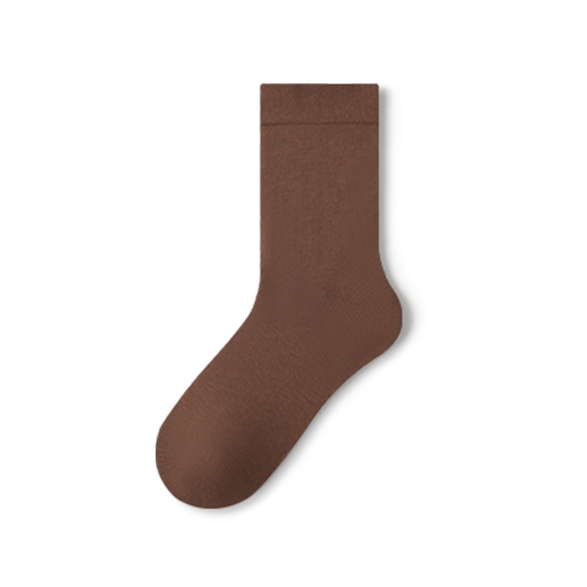 Women's Pure Cotton Mid - Calf Socks – 5 - Pair Solid Color All - Season Set
