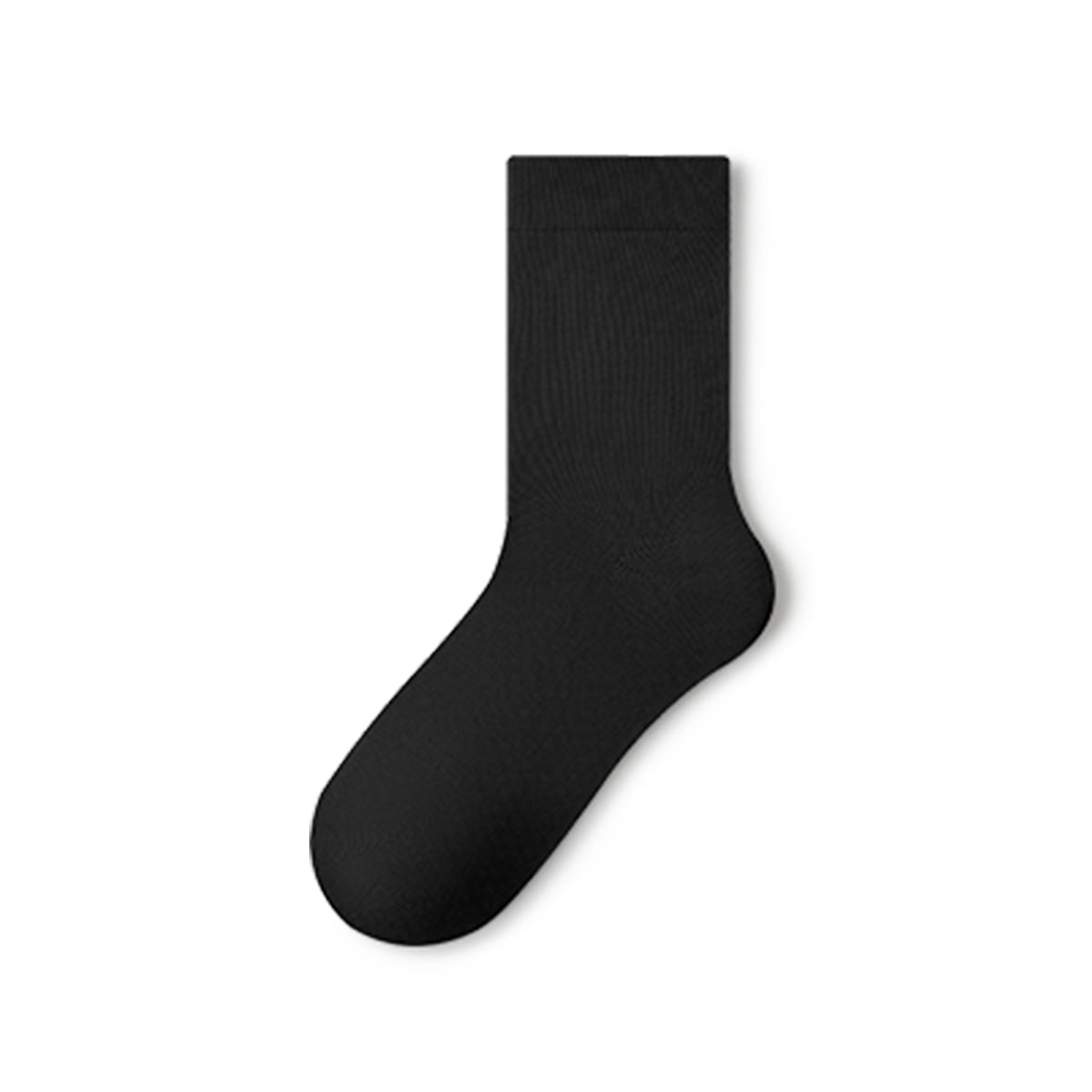 Women's Pure Cotton Mid - Calf Socks – 5 - Pair Solid Color All - Season Set