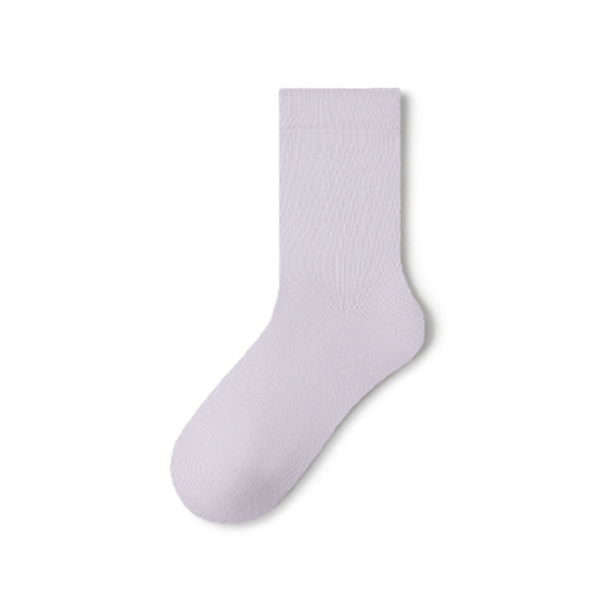 Women's Pure Cotton Mid - Calf Socks – 5 - Pair Solid Color All - Season Set