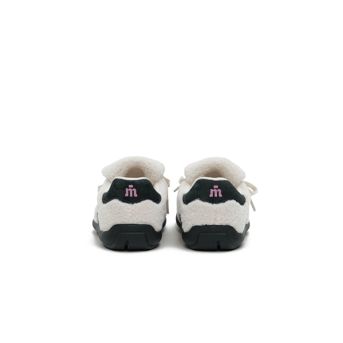 Women's Sherpa Velcro Sneakers – Plaid Star Patch Cozy Winter Shoes