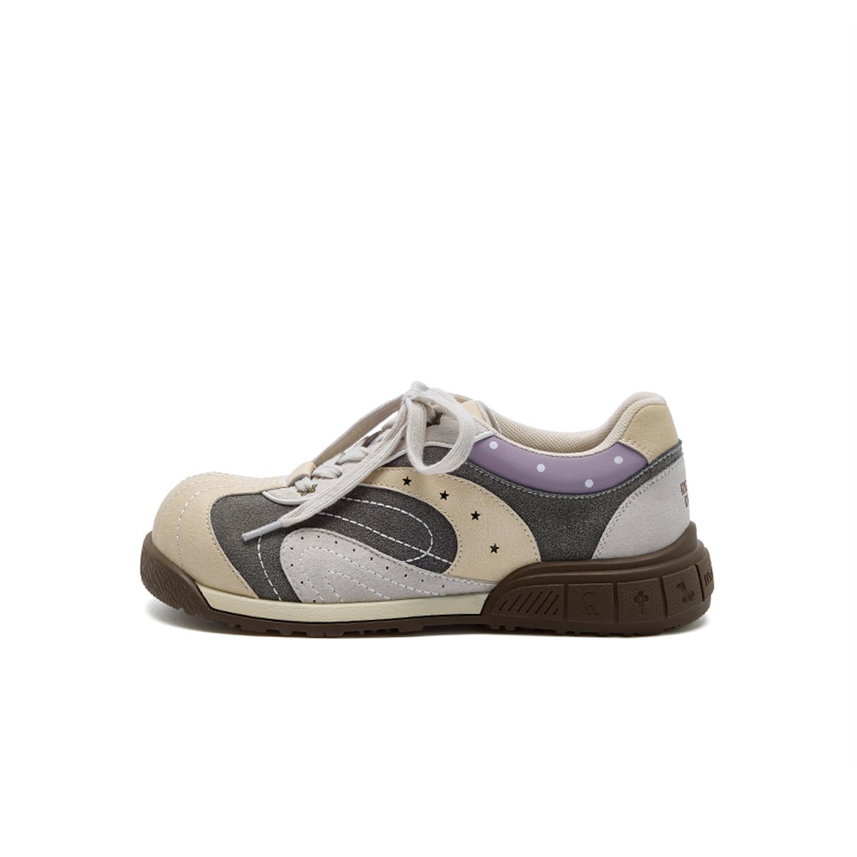 Women's Star Chunky Toe Platform Sneakers – Kawaii Suede Trainers