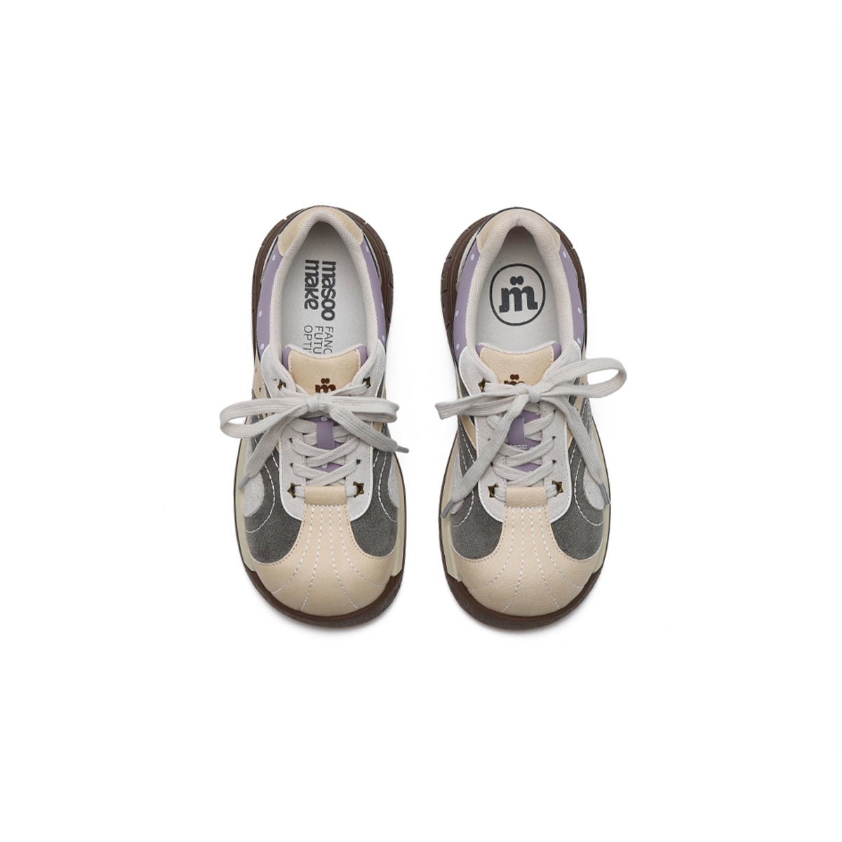 Women's Star Chunky Toe Platform Sneakers – Kawaii Suede Trainers