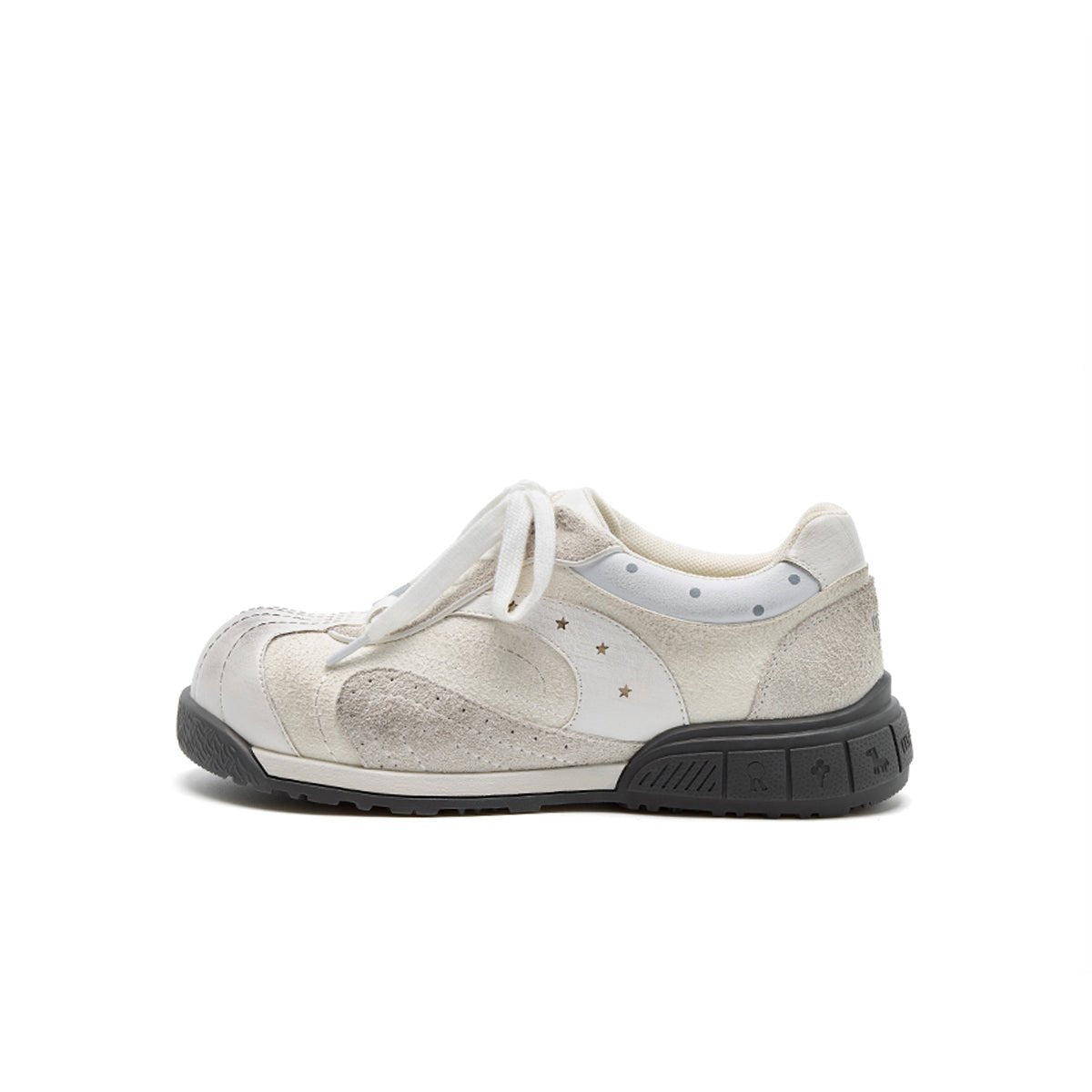 Women's Star Chunky Toe Platform Sneakers – Kawaii Suede Trainers