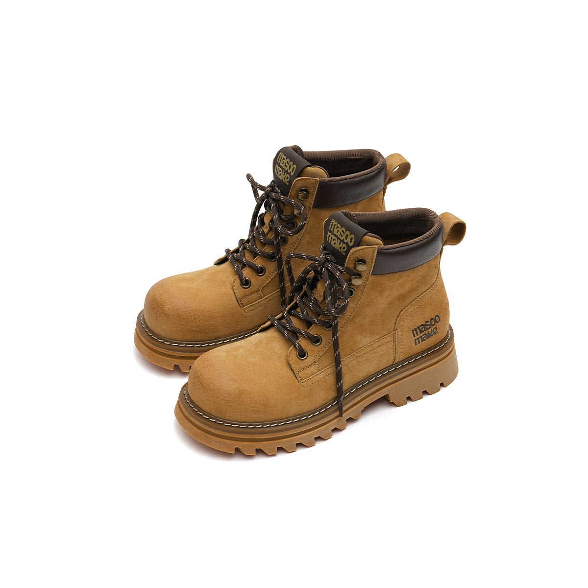 Women's Suede Chunky Lug Sole Boots – Workwear Ankle Boots