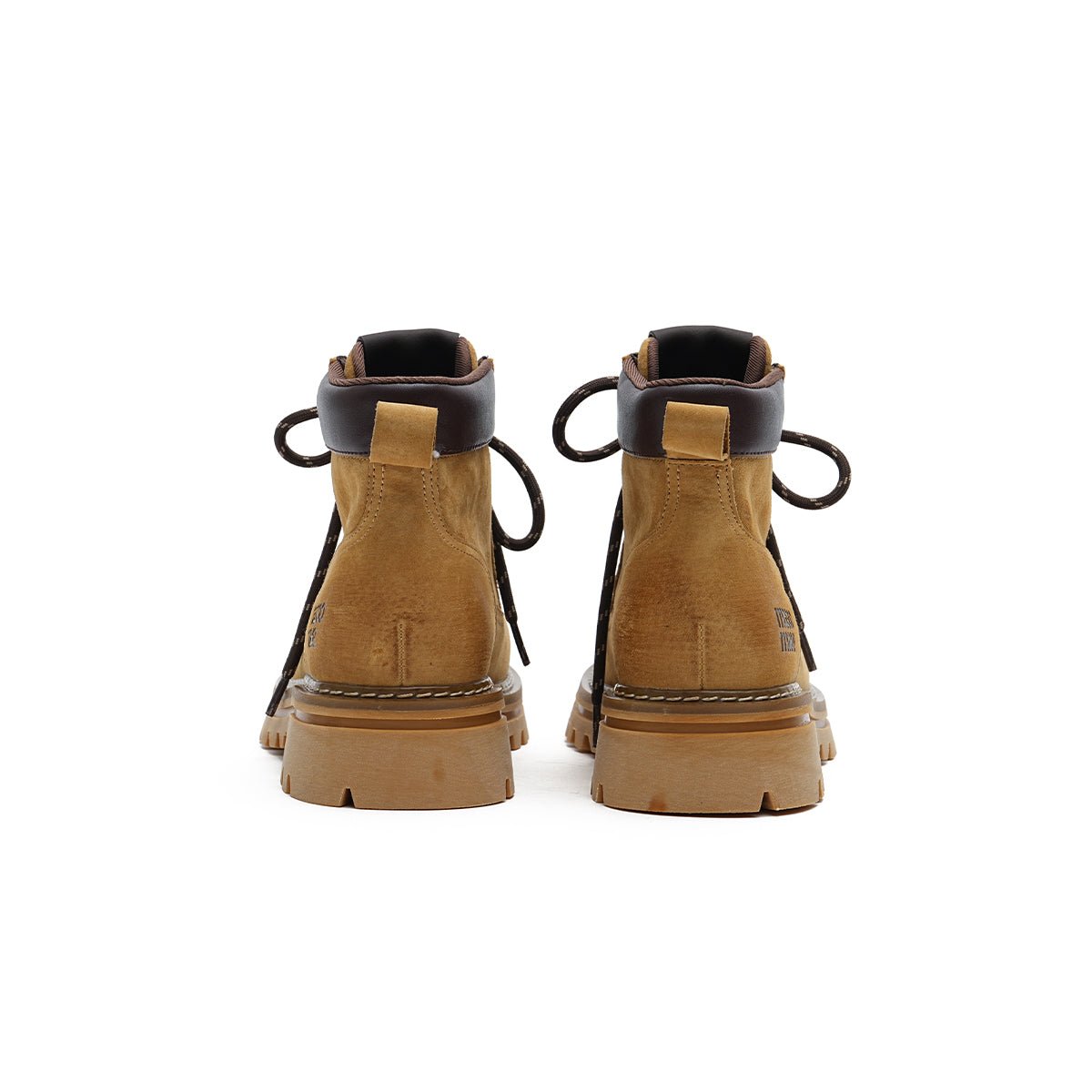 Women's Suede Chunky Lug Sole Boots – Workwear Ankle Boots