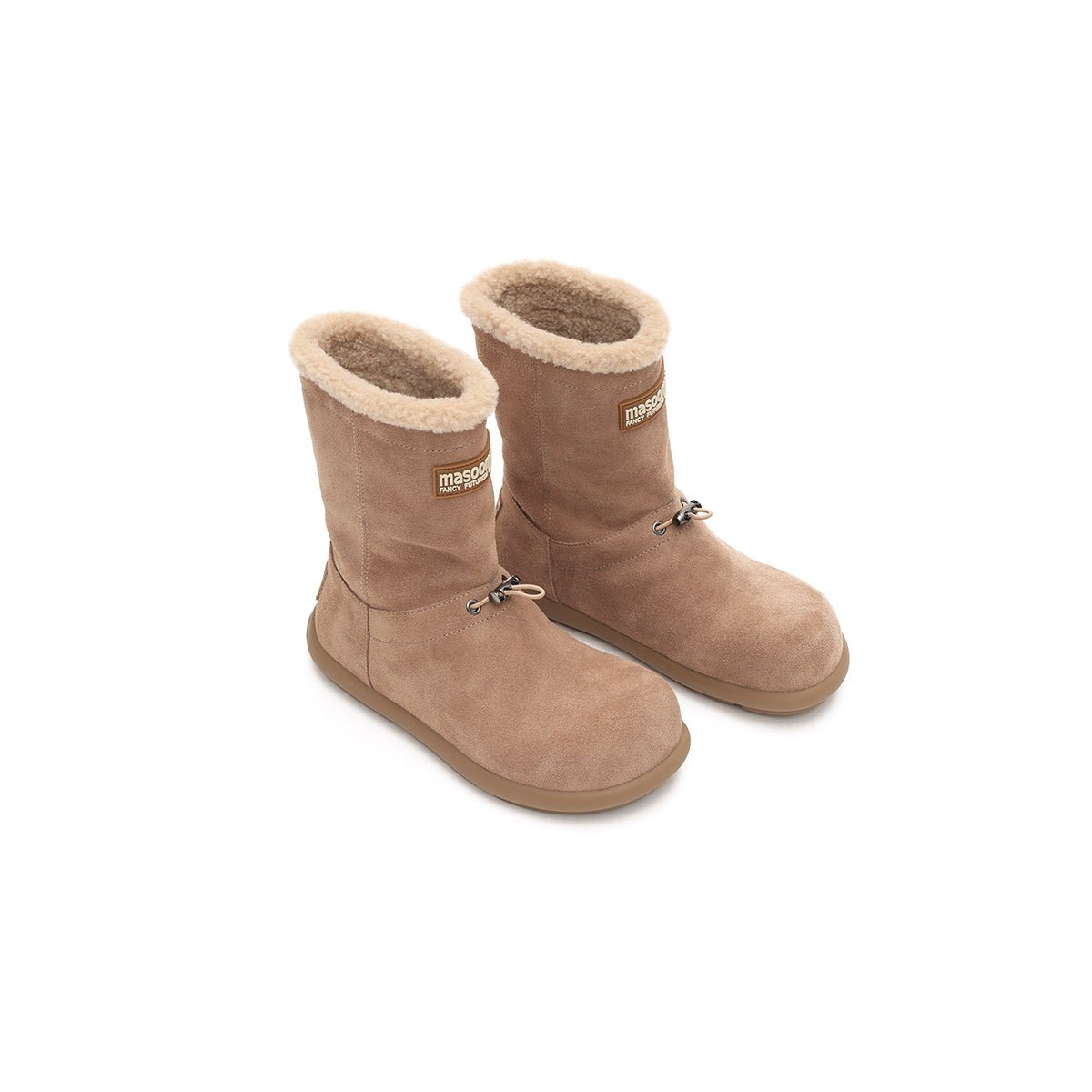 Women’s Suede Mid - Calf Snow Boots – Fleece - Lined Winter Boots
