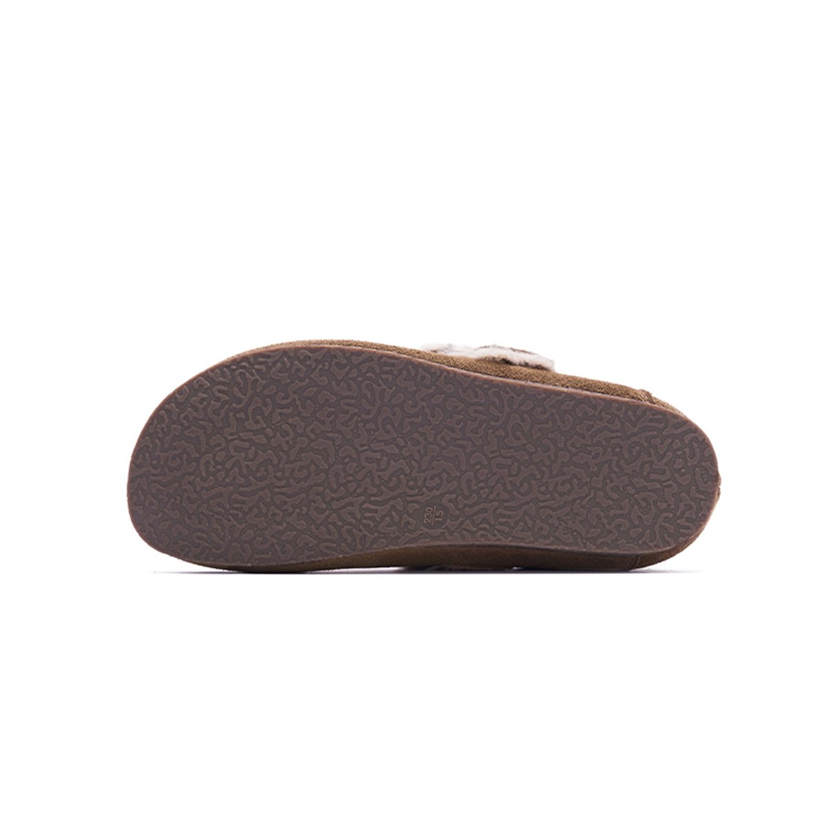 Women's Suede Shearling Clogs – Cozy Buckle Slip - On Mules