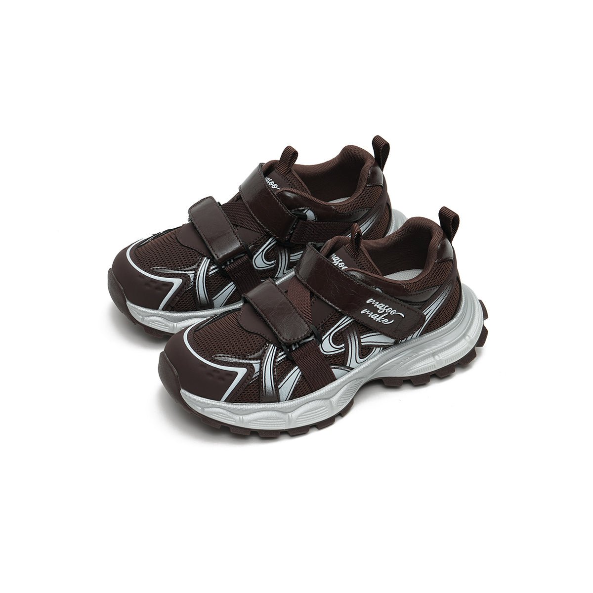 Women's Velcro Mesh Chunky Dad Sneakers – Y2K Platform Trail Shoes