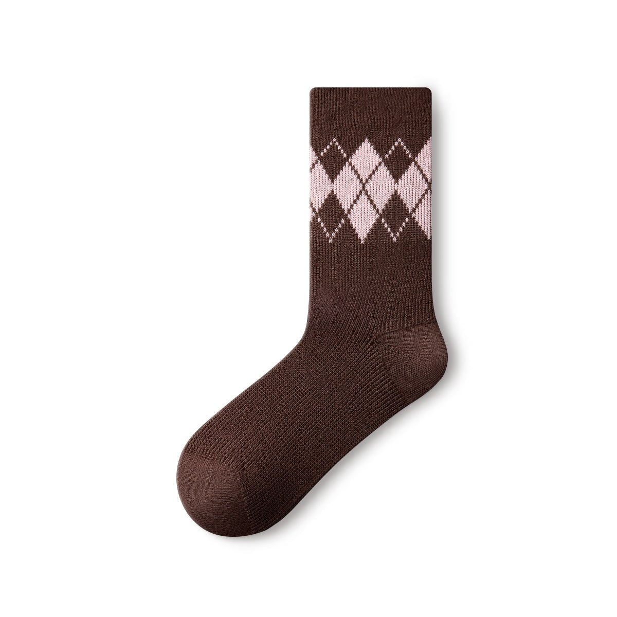 Women's Vintage Stripe & Argyle Mid - Calf Socks - 5 Pair All - Season Set