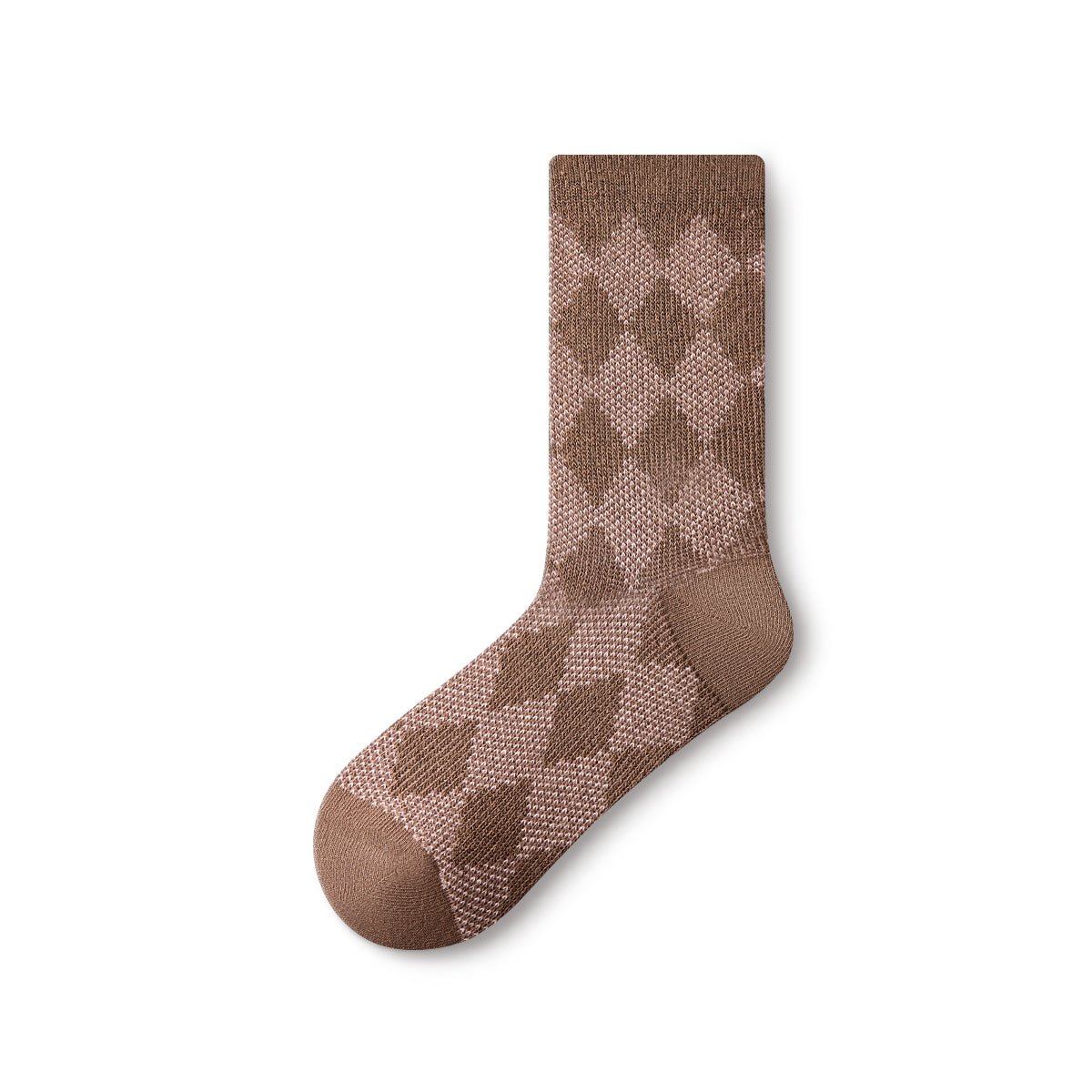 Women's Vintage Stripe & Argyle Mid - Calf Socks - 5 Pair All - Season Set