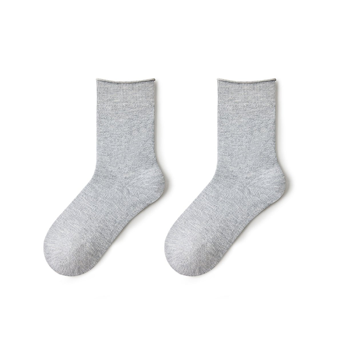 Winter Soft Wool & Mulberry Silk Crew Socks – 4 - Pair Neutral Essentials Set