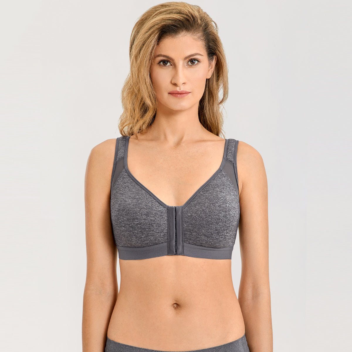 X - Back Posture Support Front Closure Wireless Full Coverage Bra