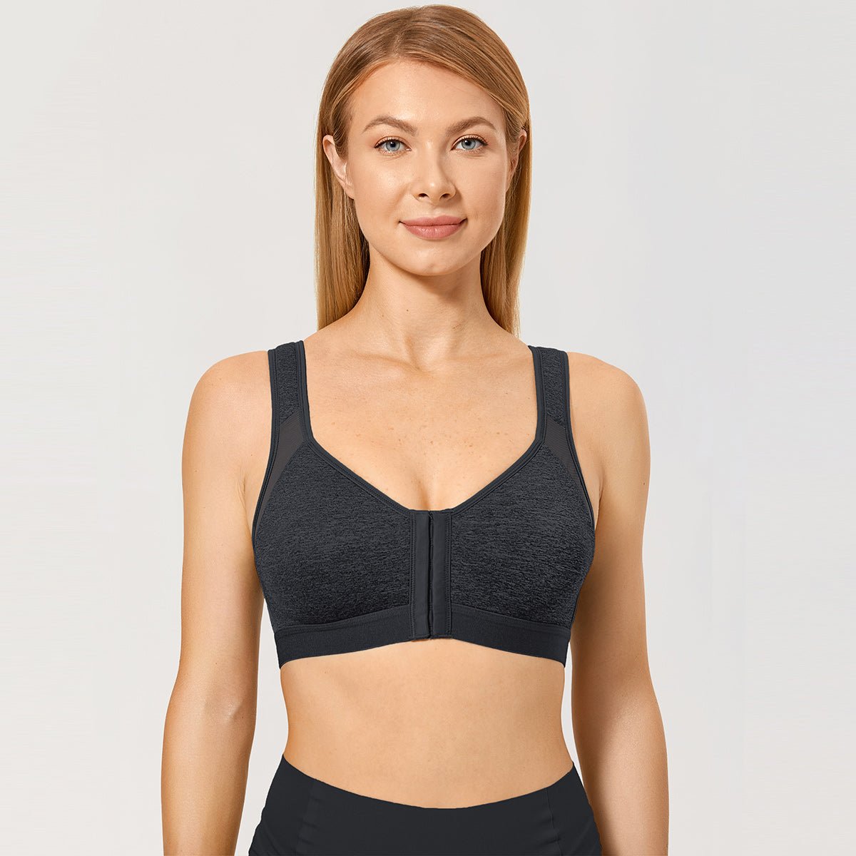 X - Back Posture Support Front Closure Wireless Full Coverage Bra