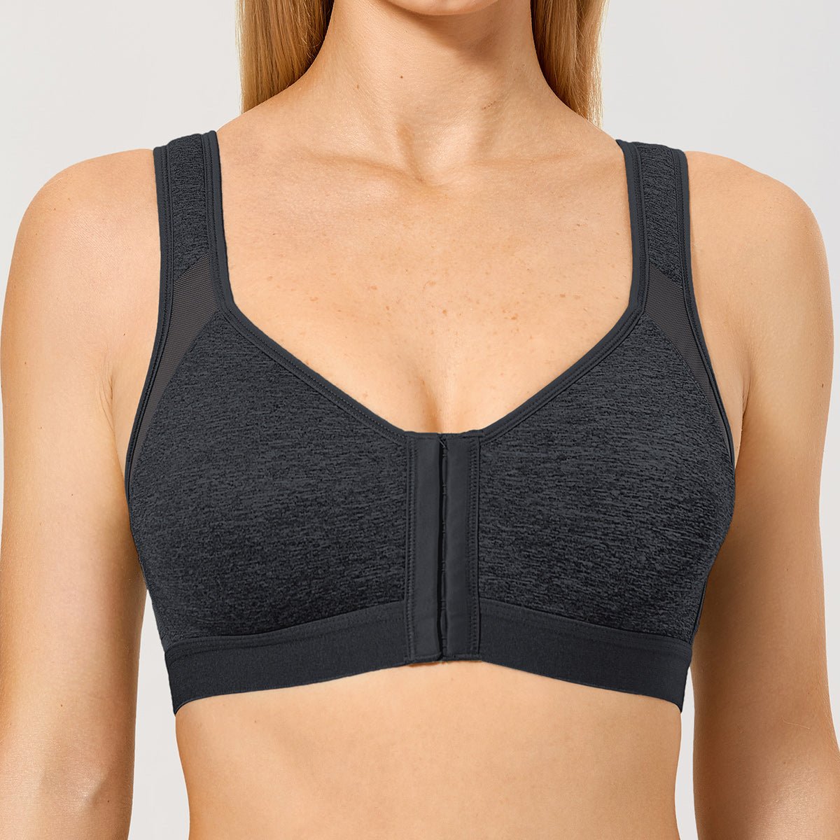 X - Back Posture Support Front Closure Wireless Full Coverage Bra