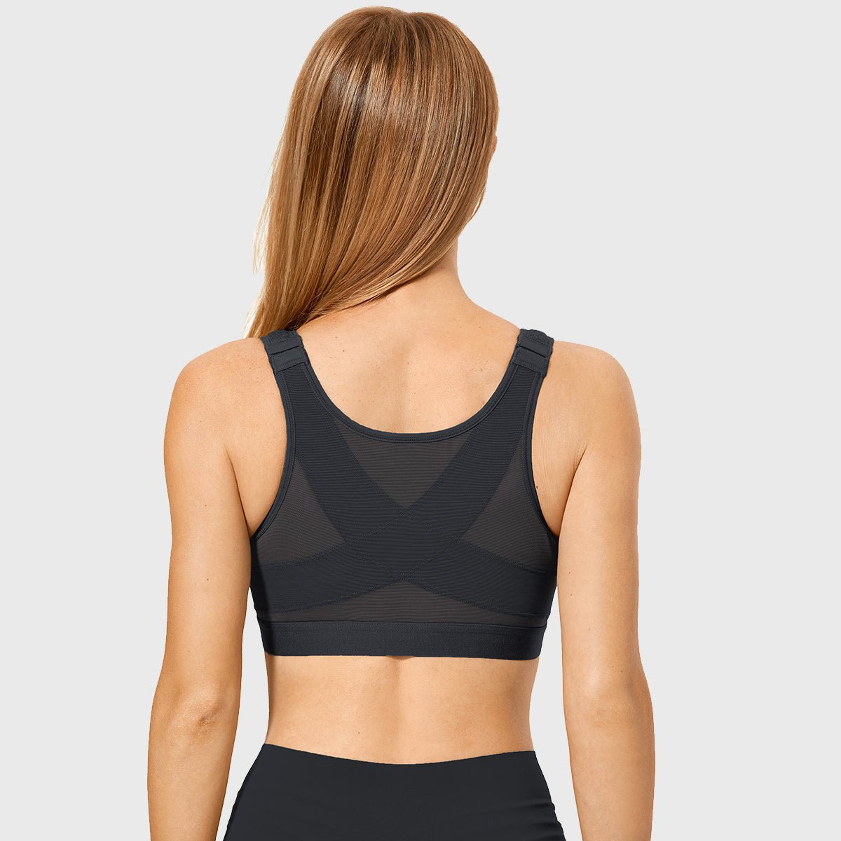 X - Back Posture Support Front Closure Wireless Full Coverage Bra