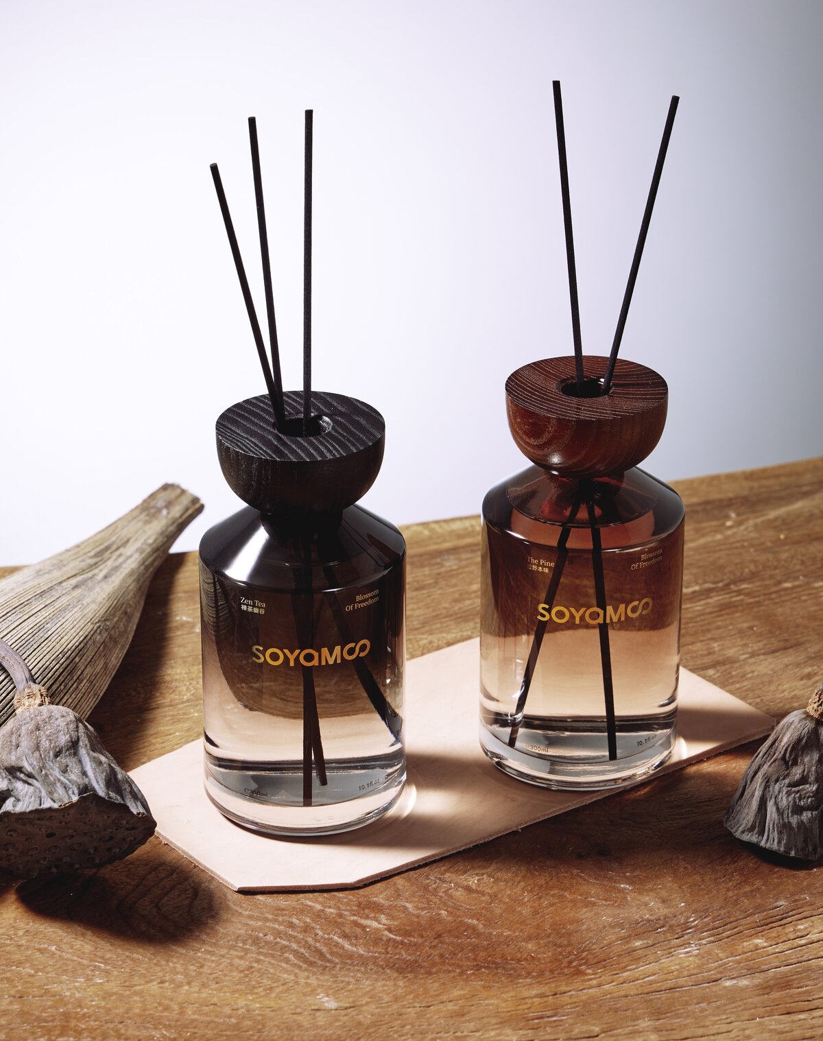 Zen Tea Valley Wilderness Angled Shoulder Glass Reed Diffuser – 300ml