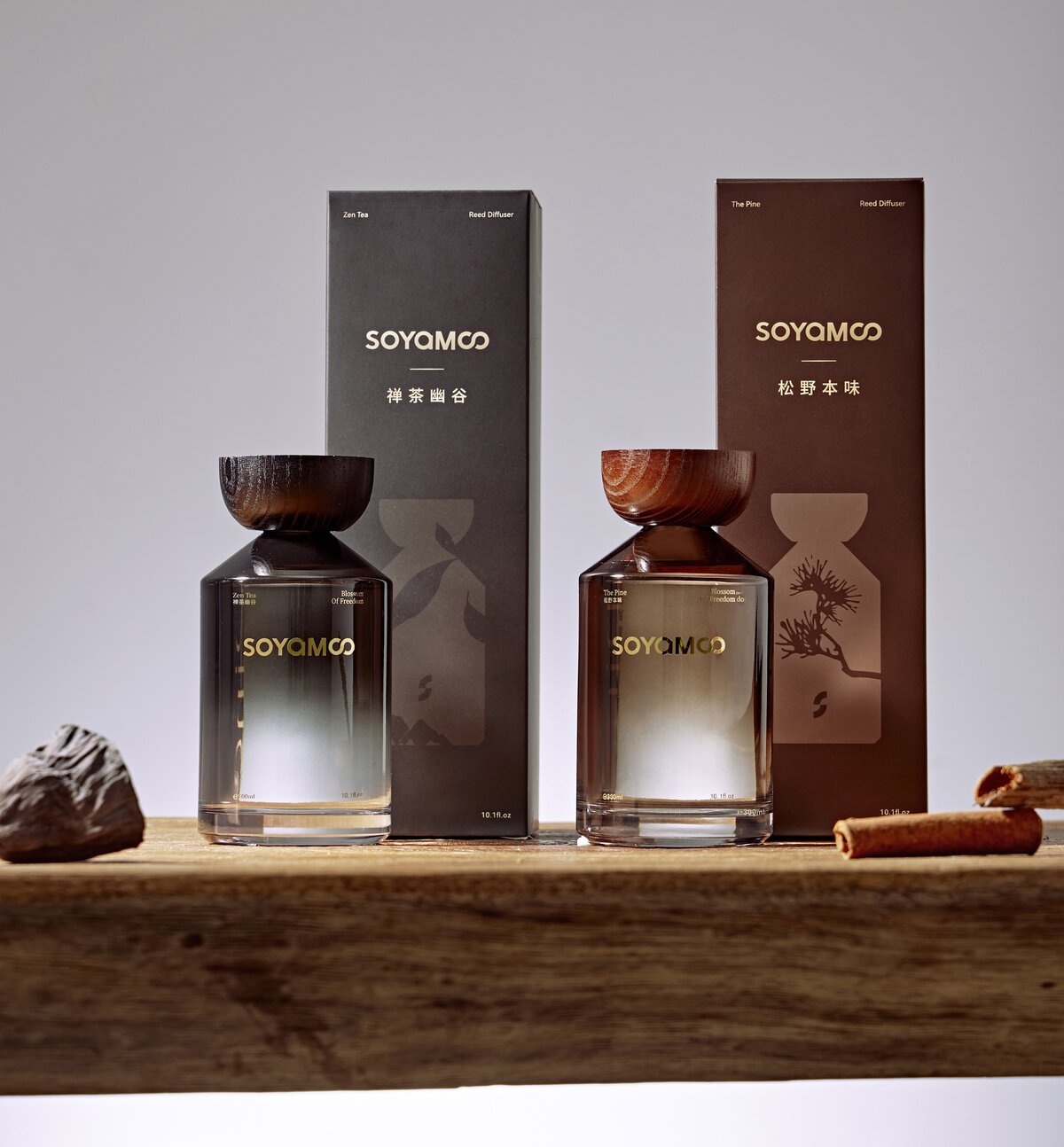 Zen Tea Valley Wilderness Angled Shoulder Glass Reed Diffuser – 300ml