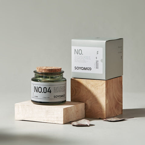 Zen Wood & Tea Apothecary Glass Jar Candle