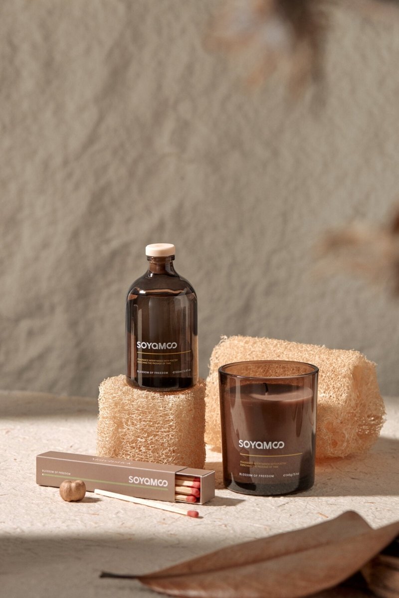 Zen Wood & Tea Earth Collection Brown Glass 4 - Piece Set