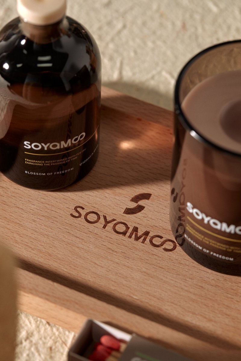 Zen Wood & Tea Earth Collection Brown Glass 4 - Piece Set