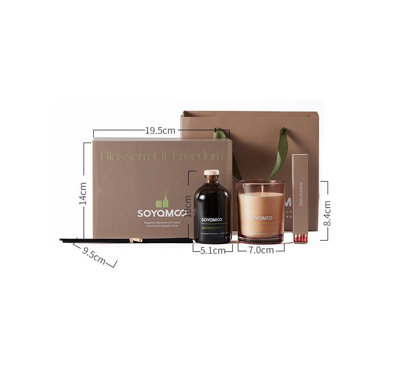 Zen Wood & Tea Earth Collection Brown Glass 4 - Piece Set