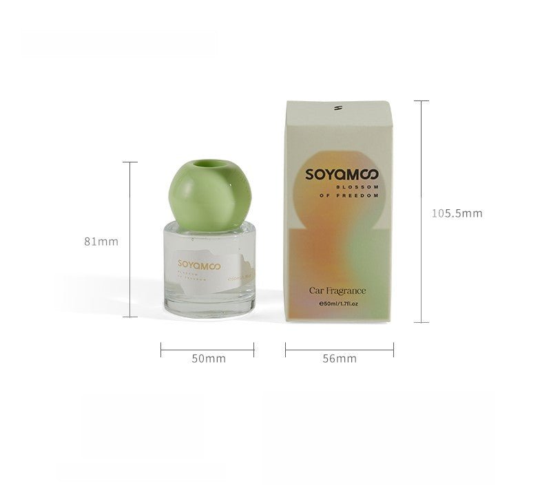 Zen Wood & Tea Mini Round Car Diffuser – 50ml