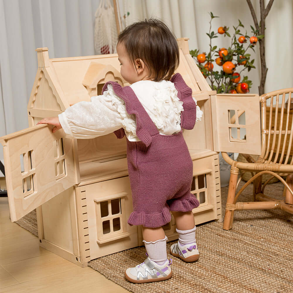 zigzag breathable soft sole walking shoes for toddlers all lavender 6