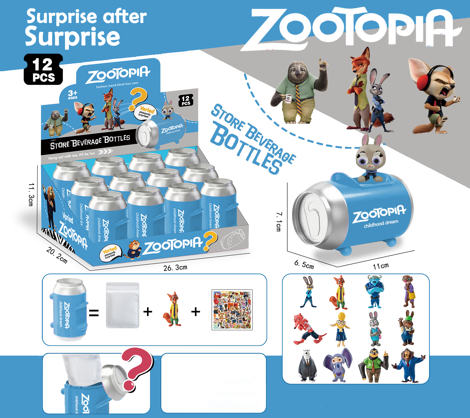 Zootopia Blind Can Mystery Vault A2 Edition
