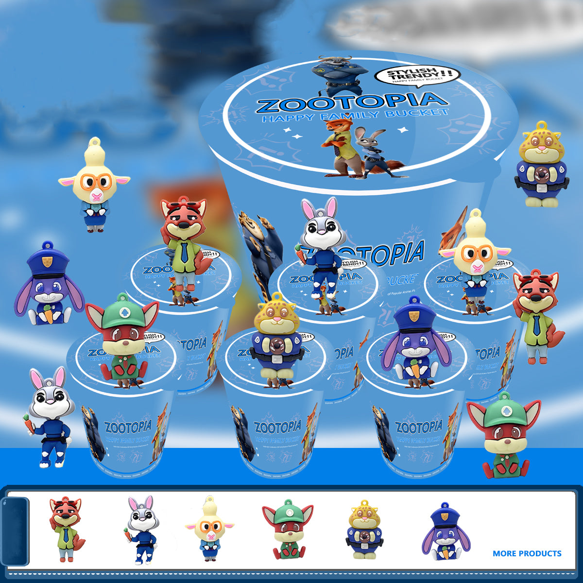 Zootopia Family Mystery Treasure Bucket A1 Edition