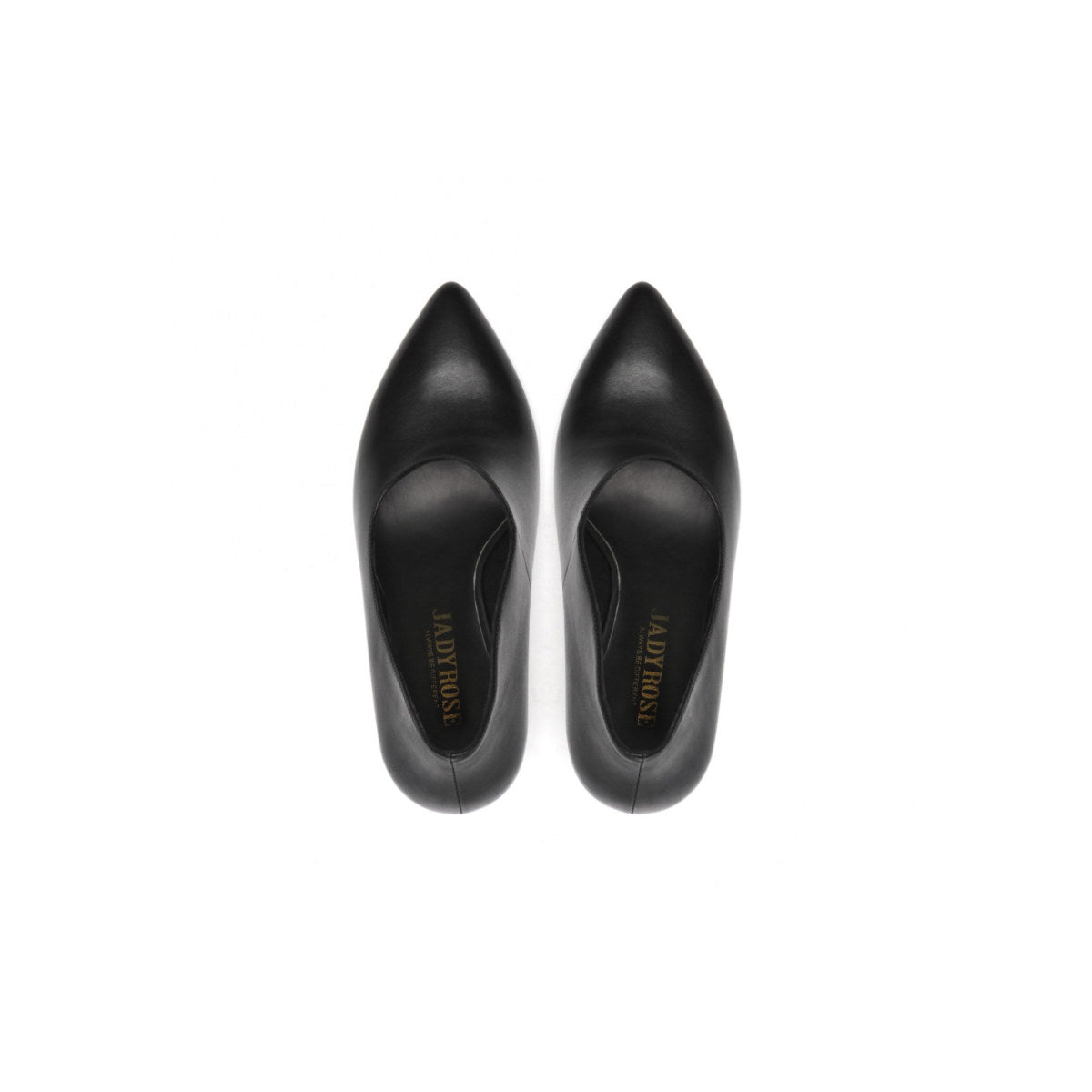 Boaty Chair Heel Leather Black Pumps