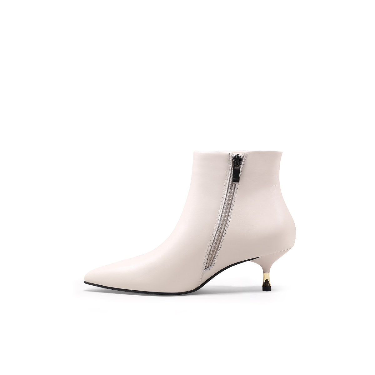 Classic Pointy-Toe White Boots