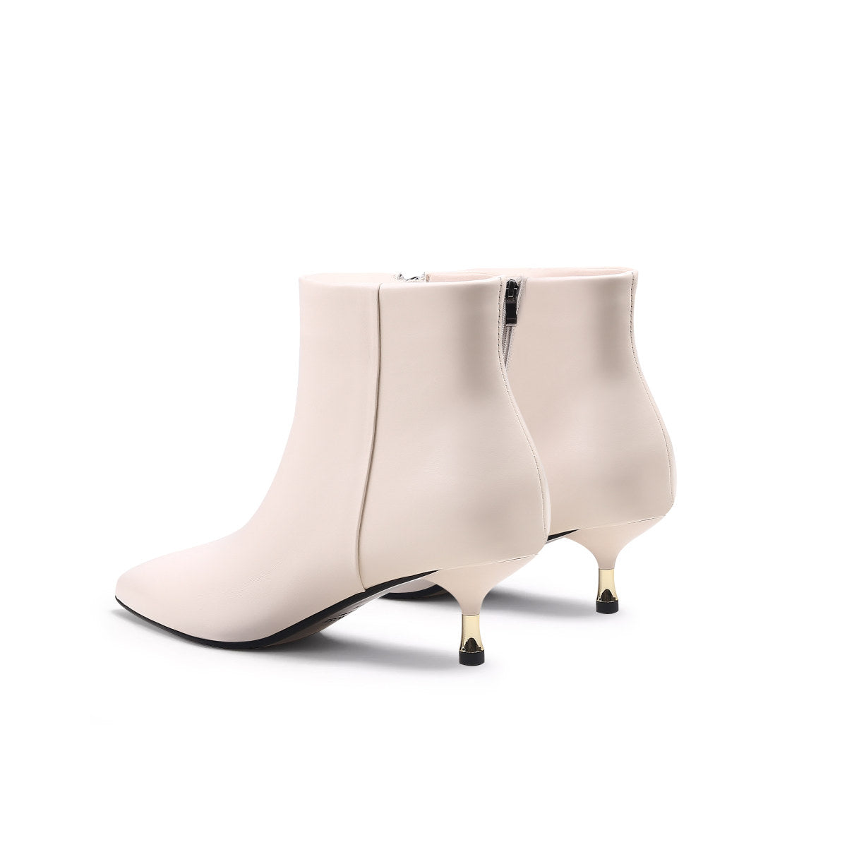 Classic Pointy-Toe White Boots