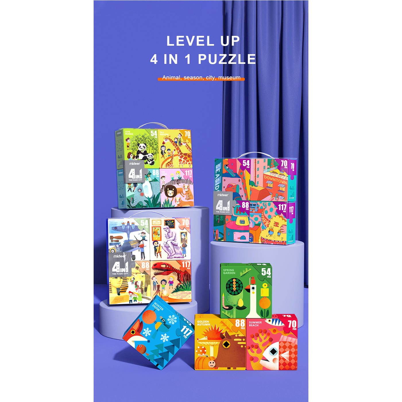 4 In 1 My Visit To The Museum Puzzle Set 329pcs   0cm