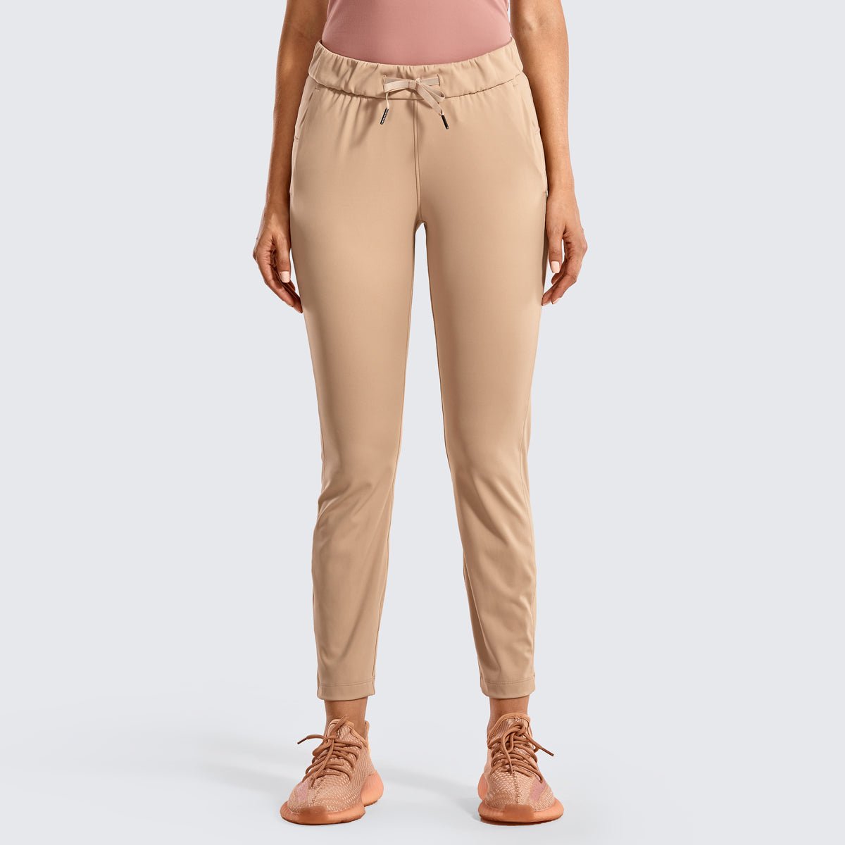 4 Way Stretch Ankle Apricot Active Pants