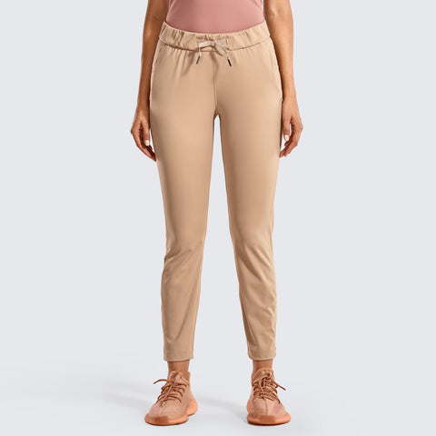 4-Way Stretch Ankle Apricot Active Pants