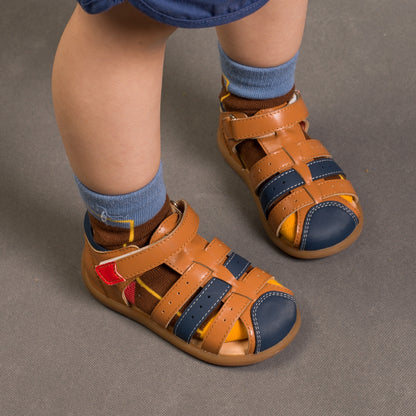 Mini Gladiator Soft Sole Anti-slip Pre-walker Brown Baby Sandals