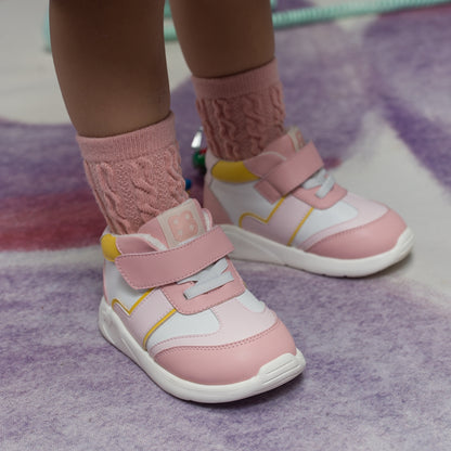 Eirene Soft Sole Anti-slip Pre-walker Pink Baby Girl Sneakers