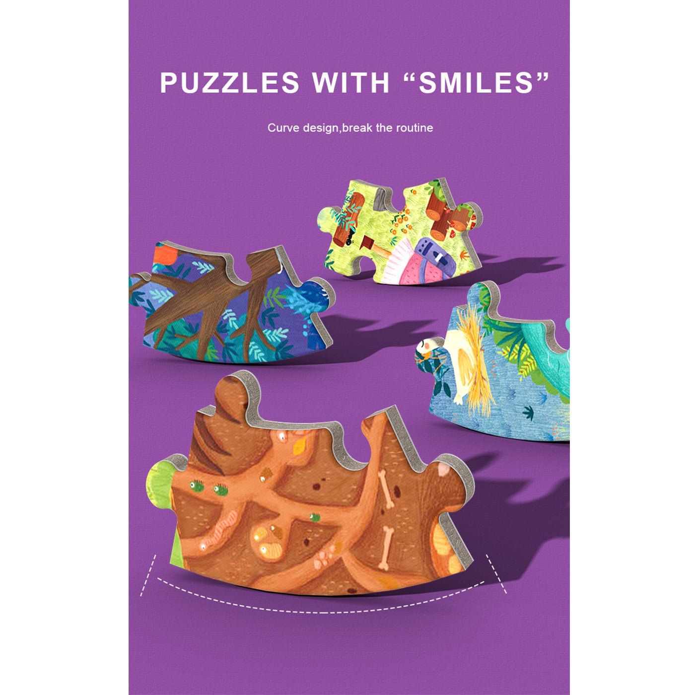 A Day In The Forest 150pcs Puzzle Gift Box   0cm