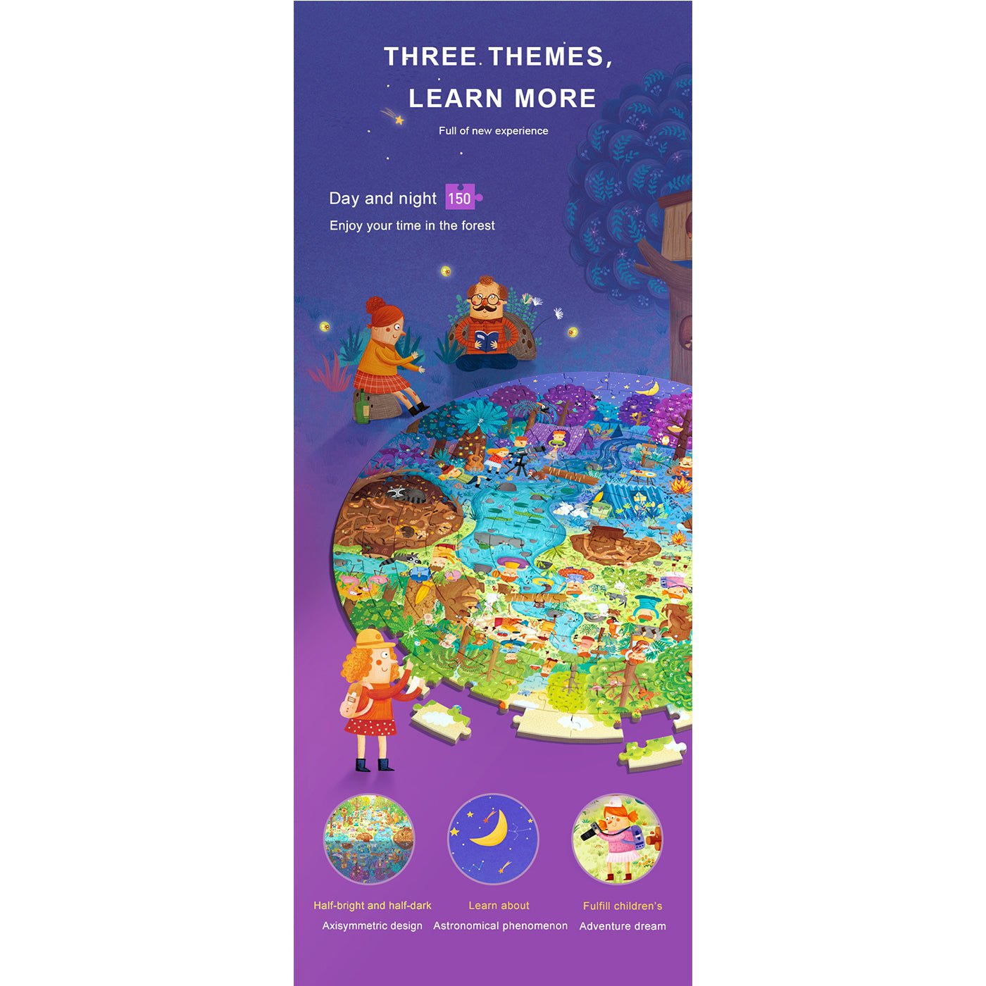 A Day In The Forest 150pcs Puzzle Gift Box   0cm