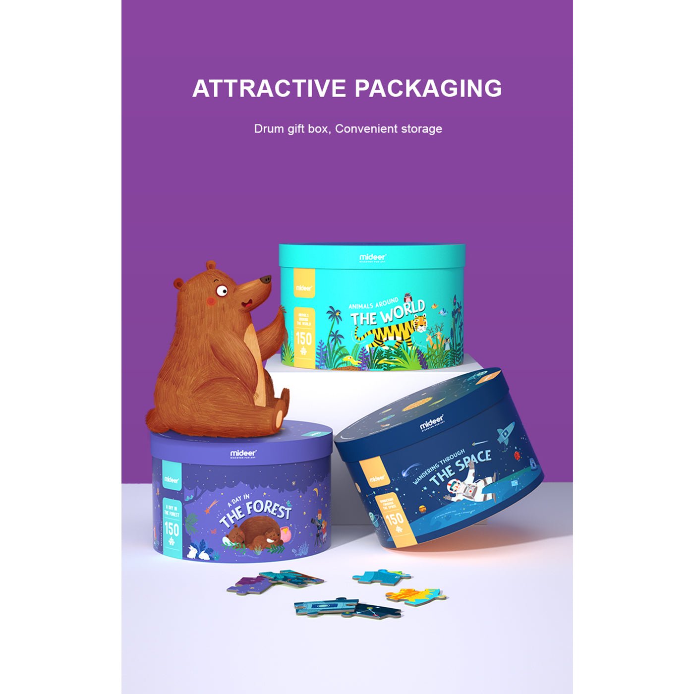 A Day In The Forest 150pcs Puzzle Gift Box   0cm