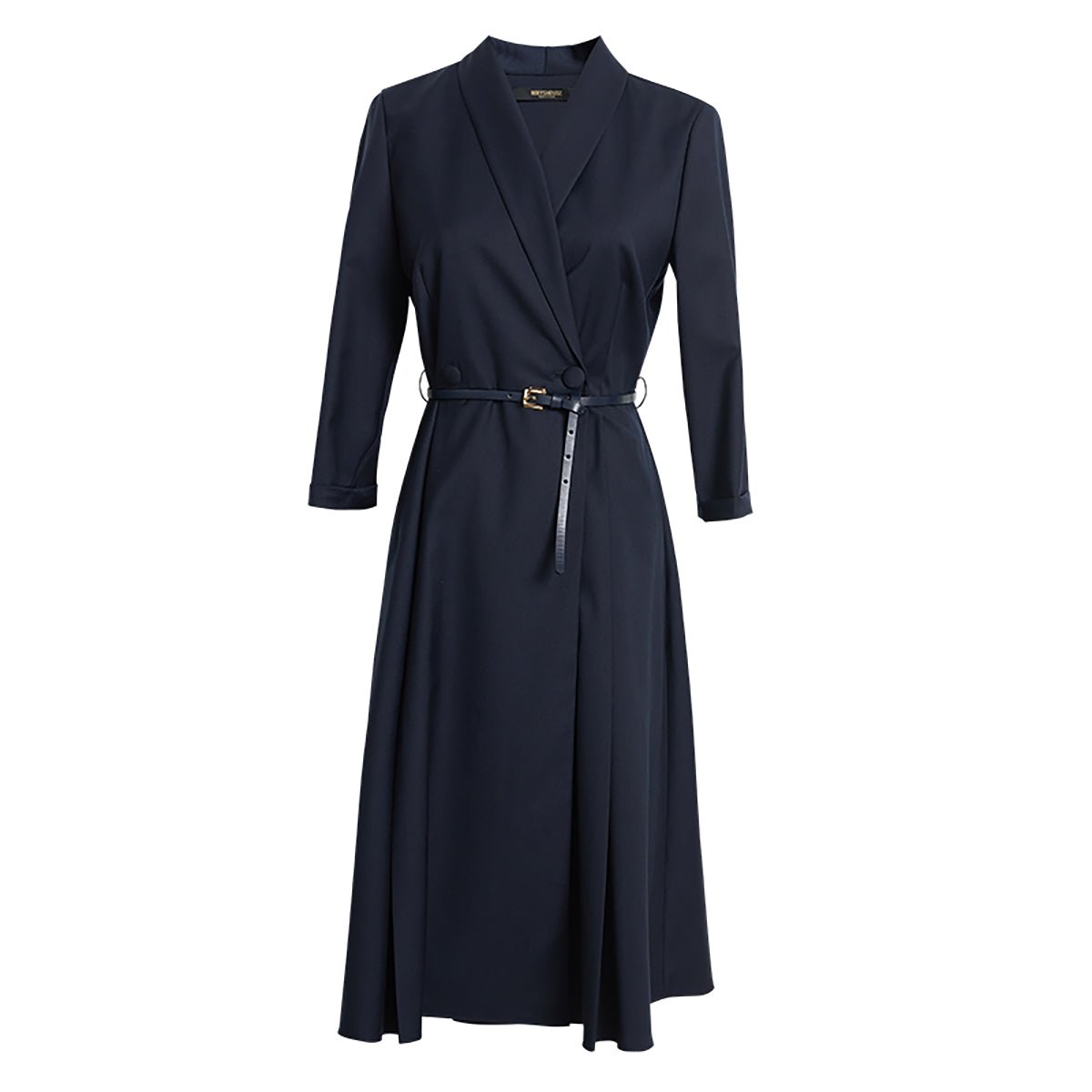 A Line Navy Dress   0cm