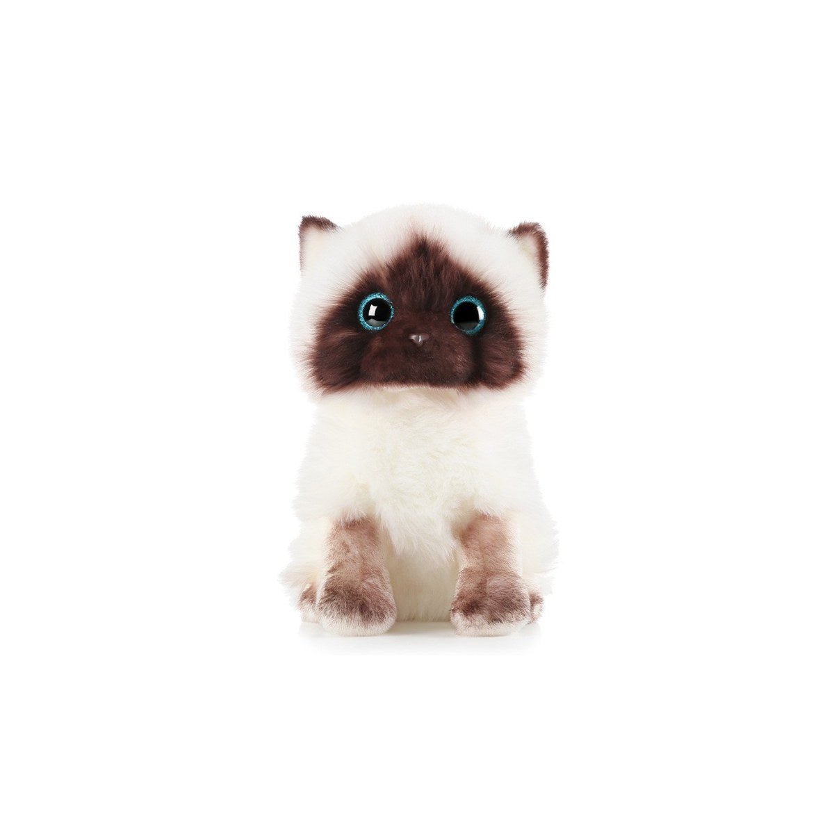 Adorable Lifelike White Siamese Cat Plush Toy   0cm